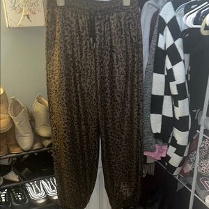 Leopard Print Women's Pants